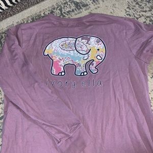 Purple Ivory Ella long sleeve shirt